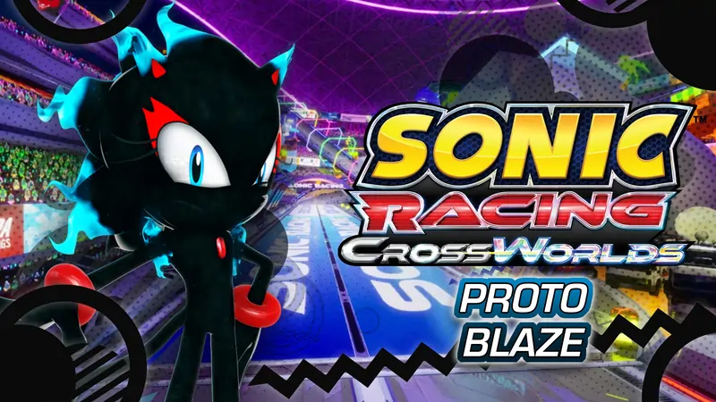 Proto Blaze character skin mod for Sonic Racing Cross Worlds